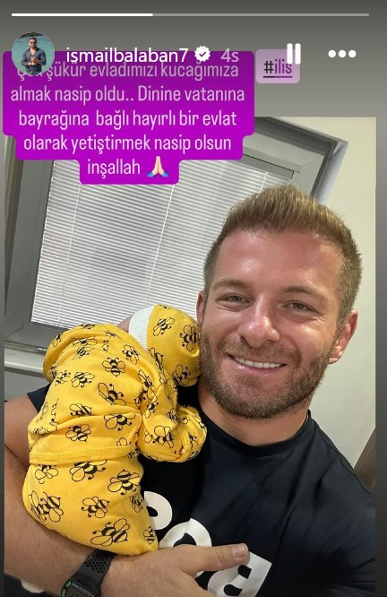 Survivor ile tanınan İsmail Balaban baba oldu: "Çok şükür evladımıza kavuştuk" - Resim : 1