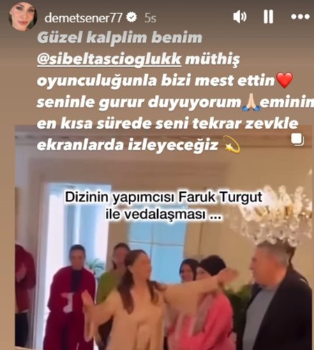 Demet Şener'den, Sibel Taşçıoğlu'na: Oyunculuğunla bizi mest ettin - Resim : 3