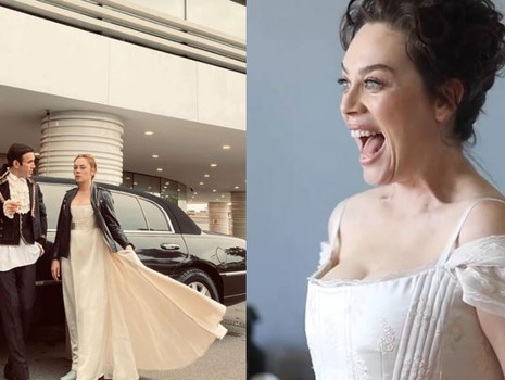 Demet Evgar, Bahar dizisinde kendi gelinliğini giydi