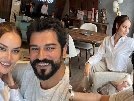 Fahriye Evcen ve Burak Özçivit’ten set pozları
