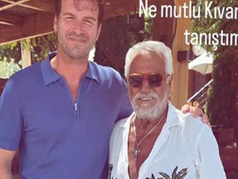 Kıvanç Tatlıtuğ ve şarkıcı Fedon, Bodrum'da bir araya geldi