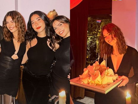 Afra Saraçoğlu doğum gününü yakın arkadaşlarıyla kutladı