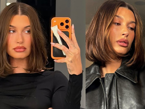 Hailey Bieber 'bob' saç kesimine geri döndü