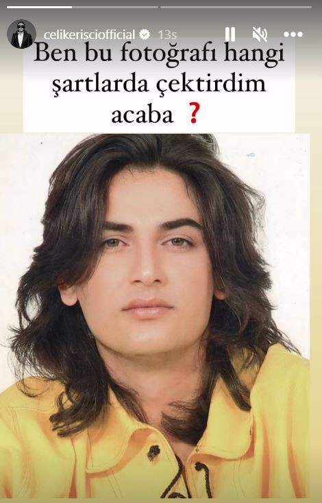 Çelik yıllar önceki halini paylaştı: "Ben bu fotoğrafı hangi şartlarda çektirdim acaba?" - Resim : 1