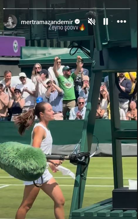 Mert Ramazan Demir, Wimbledon'da Zeynep Sönmez'e destek verdi - Resim : 1