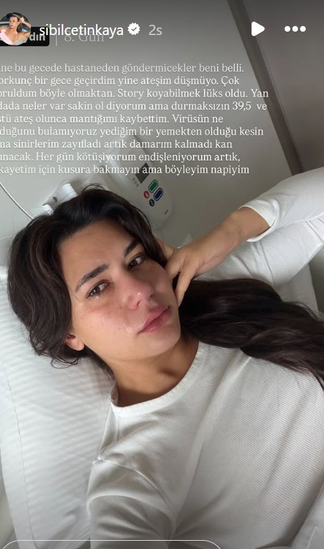Sibil Çetinkaya hastane odasından paylaştı: Virüsü bulamıyoruz - Resim : 1