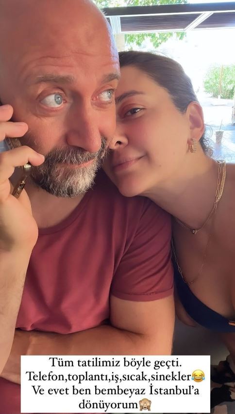 Bergüzar Korel'den tatil paylaşımı: İstanbul'a bembeyaz dönüyorum - Resim : 1
