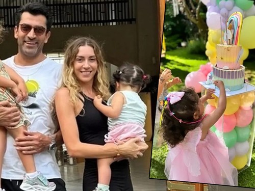 Sinem Kobal ile Kenan İmirzalıoğlu'nun kızı Leyla, 2 yaşına girdi