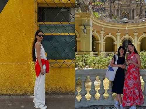 Cansu Dere, Şili'den tatil pozlarını paylaştı