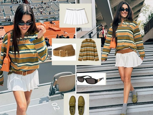 Full look: Hande Erçel tenis maçında!
