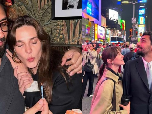 Alina Boz, eşiyle romantik New York pozlarını paylaştı