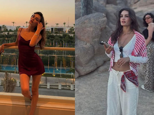 Belgin Şimşek'ten Mısır'da tatil pozları