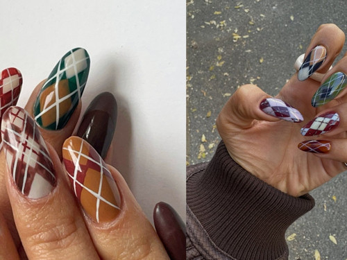 Kazak desenlerini tırnaklarınıza taşıyan 'preppy manikür' trendi