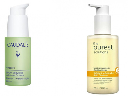Akneli ciltler için salisilik asit içeren ürünler