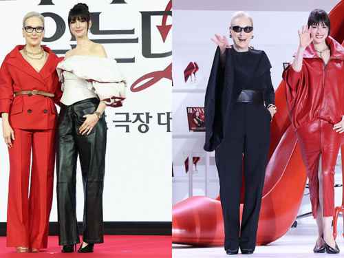 Şeytan Marka Giyer 2'nin Seul prömiyerinde kırmızı halı şıklığı