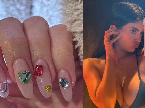 Kylie Jenner’ın başlattığı tırnaklarda “Bedazzling” akımı