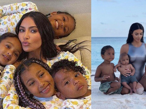 Kim Kardashian çocukları için 5 dadı tuttu