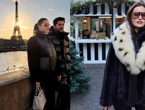 Fahriye Evcen'in yeni tatil rotası Paris oldu