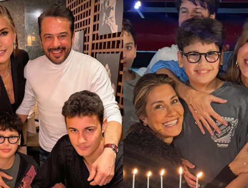 Çağla Şıkel ve Emre Altuğ'un oğlu Uzay 14 yaşına girdi