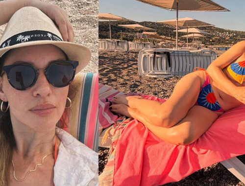Evrim Alasya'dan tatil pozları