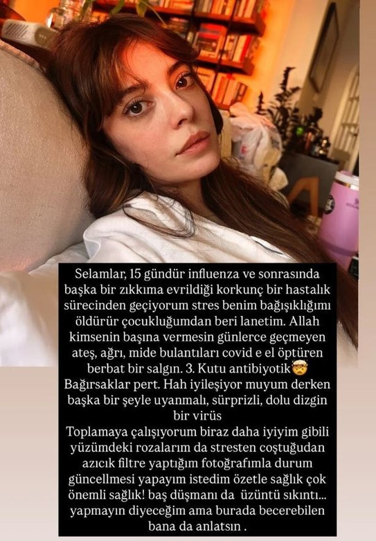 Selin Şekerci’den endişelendiren açıklama: "Korkunç bir hastalık sürecinden geçiyorum" - Resim : 1