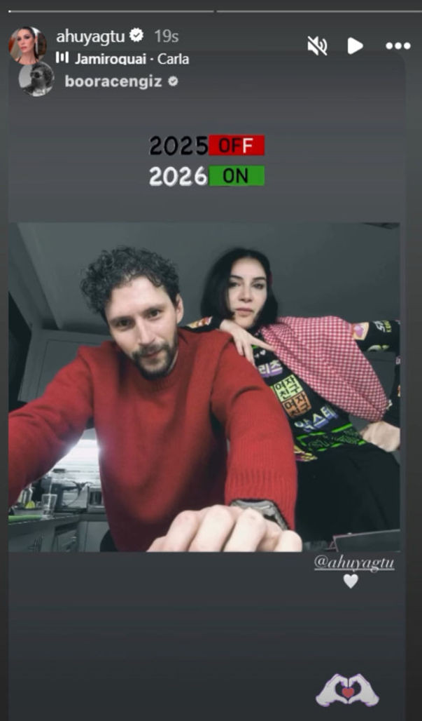 Ahu Yağtu ve Bora Cengiz'den romantik poz - Resim : 1