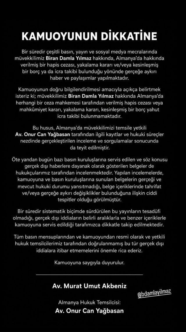 Biran Damla Yılmaz'dan hapis cezası iddialarına yanıt - Resim : 3