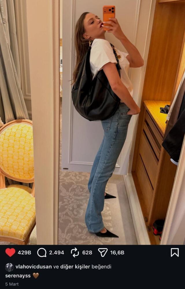 Dusan Vlahovic'ten Serenay Sarıkaya'yı beğeni - Resim : 3