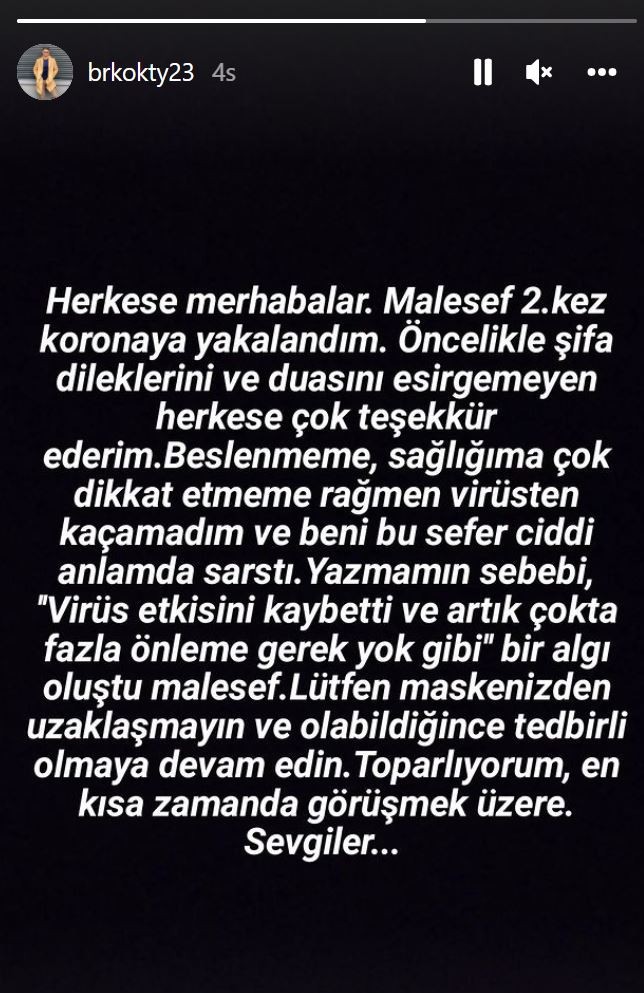 Berk Oktay ikinci kez koronavirüse yakalandığını duyurdu: "Ciddi anlamda sarstı" - Resim : 1