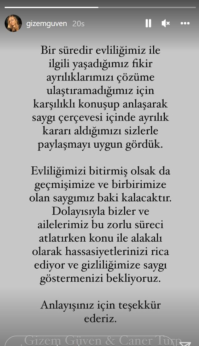 Sihirli Annem'in Ceren'i Gizem Güven ve Caner Turp boşanıyor - Resim : 1