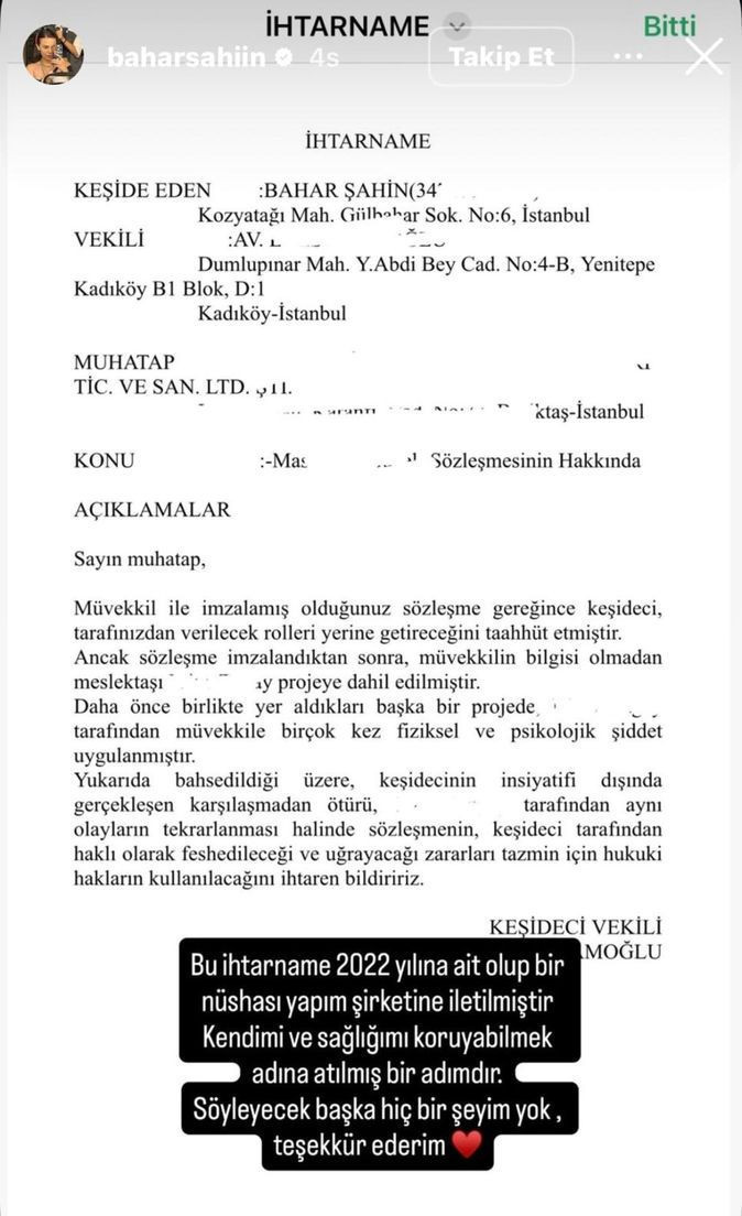 Bahar Şahin'den Mine Tugay'a videolu yanıt: Allah sana bu hastalığı yaşatmasın - Resim : 1
