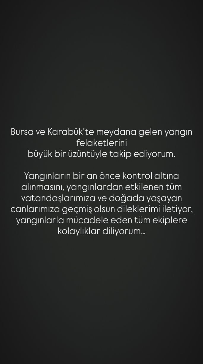 Ünlülerden orman yangını paylaşımları - Resim : 1