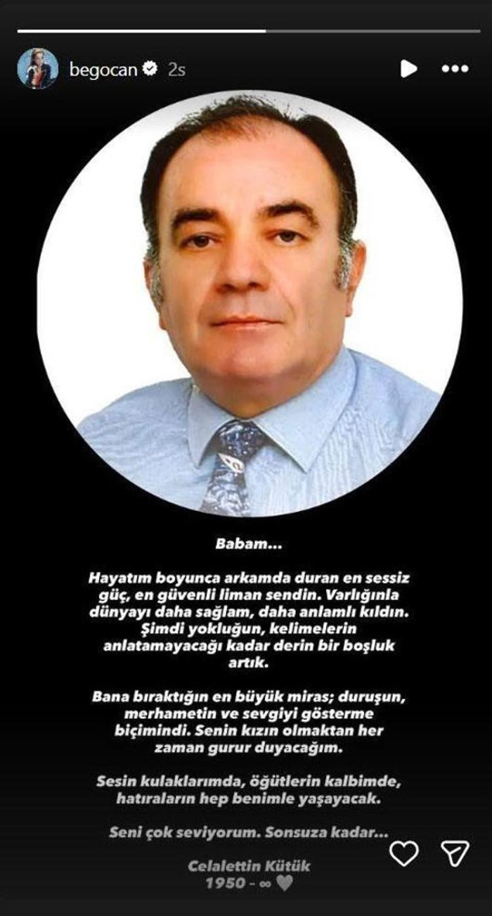 Beg&uuml;m K&uuml;t&uuml;k'&uuml;n babası hayatını kaybetti - Resim : 1