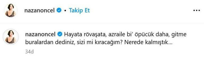 Nazan Öncel'den sağlık durumuyla ilgili açıklama - Resim : 3