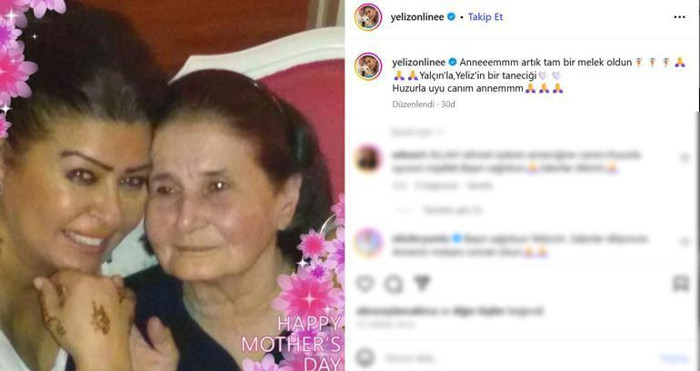 Şarkıcı Yeliz annesinin ölümüyle yıkıldı - Resim : 1