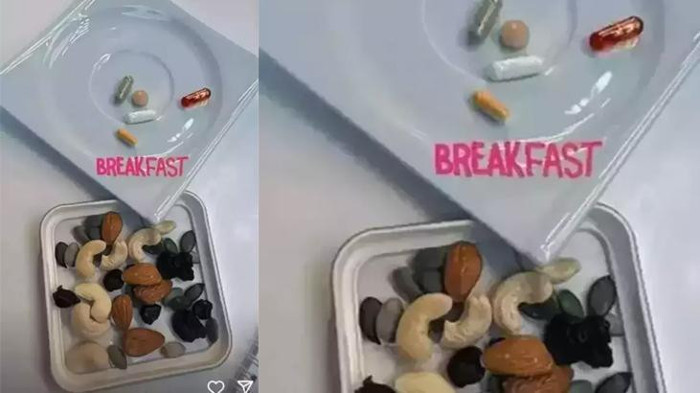 &Ccedil;ağla Şıkel, kendi kahvaltı tabağıyla oğlununkini karşılaştırdı - Resim : 1