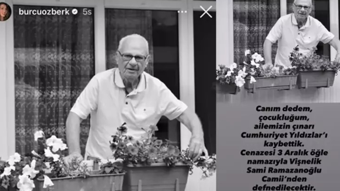 Burcu Özberk'in acı günü: Dedesini son yolculuğuna uğurladı - Resim : 2