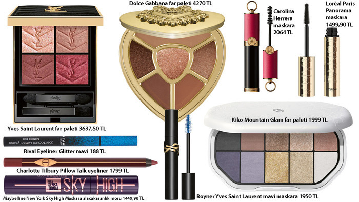 Yılbaşı gecesi makyajı: Parlak göz kapakları, kontür, metalik çizgiler... - Resim : 2