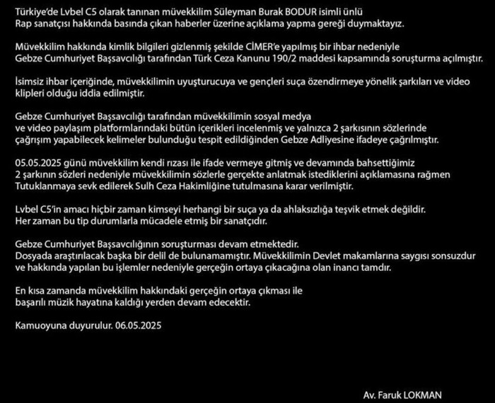 Ünlü rapçi Lvbel C5 tutuklandı - Resim : 2