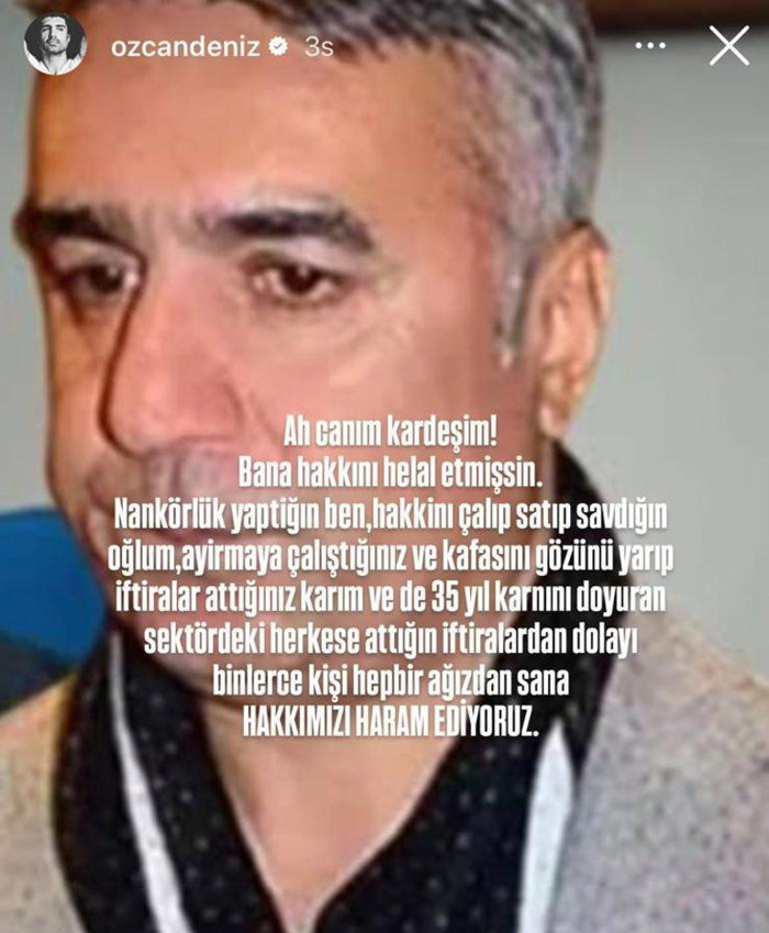 Özcan Deniz'den abisine: Hakkımızı haram ediyoruz - Resim : 2