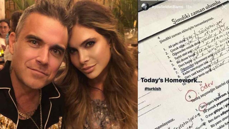 Ayda Field'dan 'Türkçe' ödev paylaşımı: Türkçe dersi almaya başladı