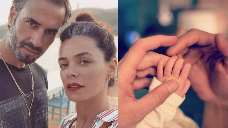 Özge Özpirinçci kızı Mercan'la ilk karesini paylaştı