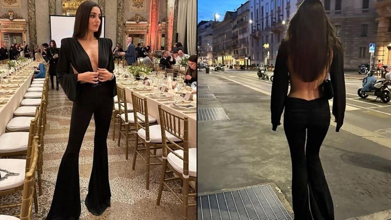 Hande Erçel'in Milano pozlarına beğeni yağdı
