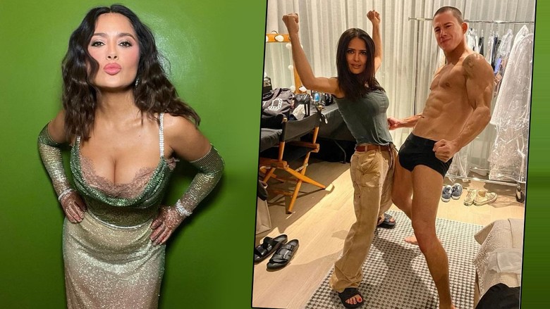 Salma Hayek, Tatum'un doğum gününü iç çamaşırlı fotoğrafla kutladı