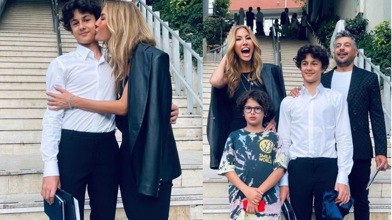 Çağla Şıkel ve Emre Altuğ'un oğlu Kuzey mezun oldu