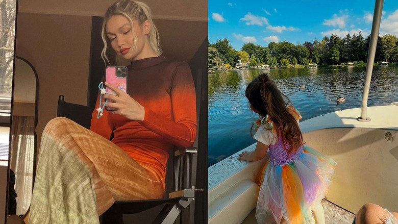 Gigi Hadid kızı Khai ile yaz pozlarını paylaştı