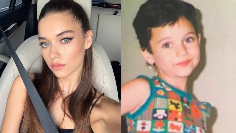 Afra Saraçoğlu'nun çocukluk fotoğrafına yorum yağdı!