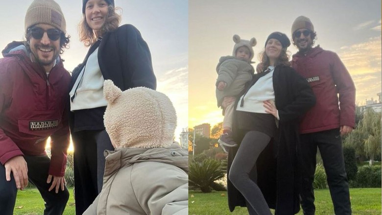 Ece Çeşmioğlu ve Taner Ölmez çiftinden aile pozu