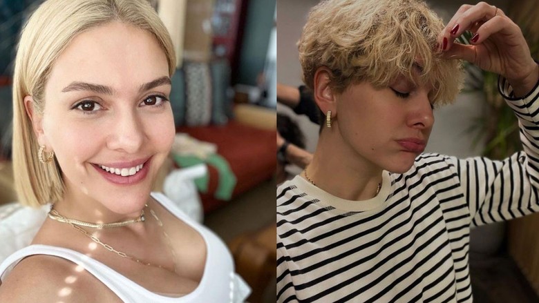 Bergüzar Korel imaj yeniledi, saçlarını kısacık kestirdi: "Yine yaptım"