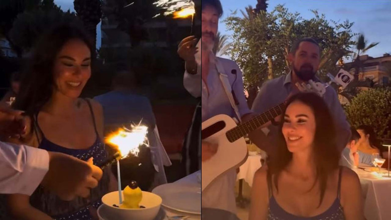 Defne Samyeli yeni yaşını Cannes'da kızlarıyla kutladı